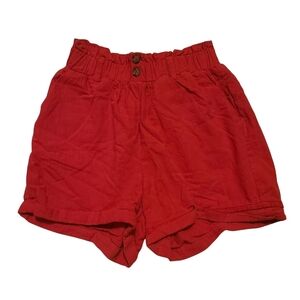 Sienna Sky Red High Waisted Shorts